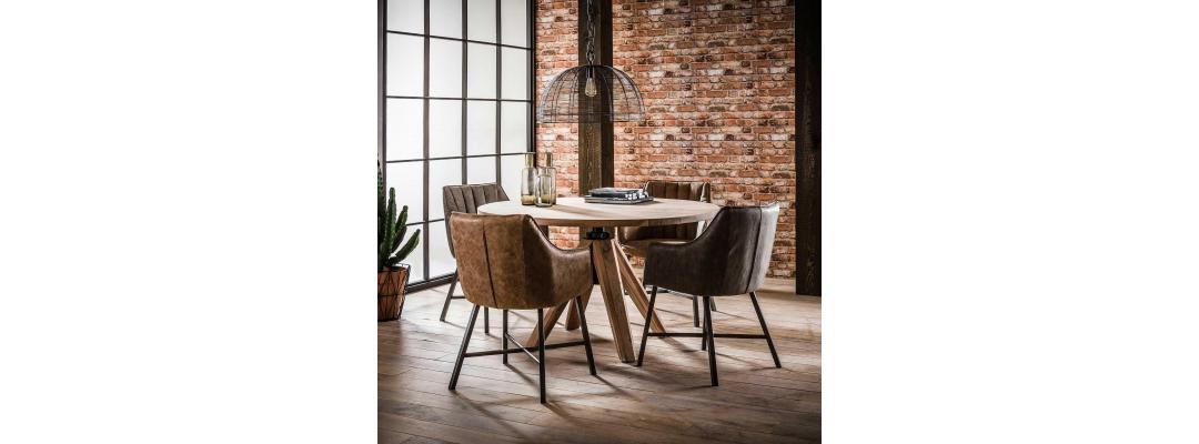 Kunstlederen eetkamerstoelen